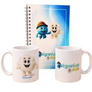 Kit Caneca + Agenda Nuvem Pipoca